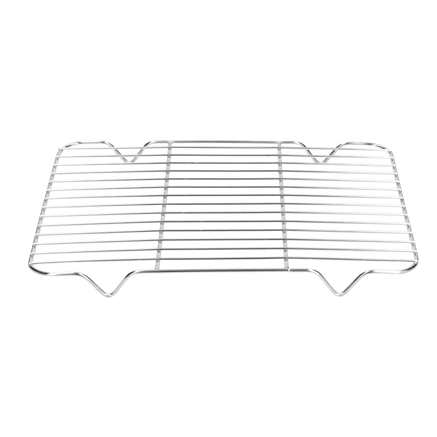 Roasting Pan and Rack Set Stainless Steel Easy Clean Rectangular Roaster with Rack for Cooking Baking26.5x20.5x5cm / 10.4x8.1x2.0in