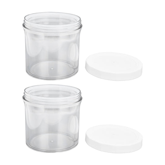 2Pcs Vacuum Container Push Type Retractable Adjustable Food Storage Box with Cover for Kitchen Home