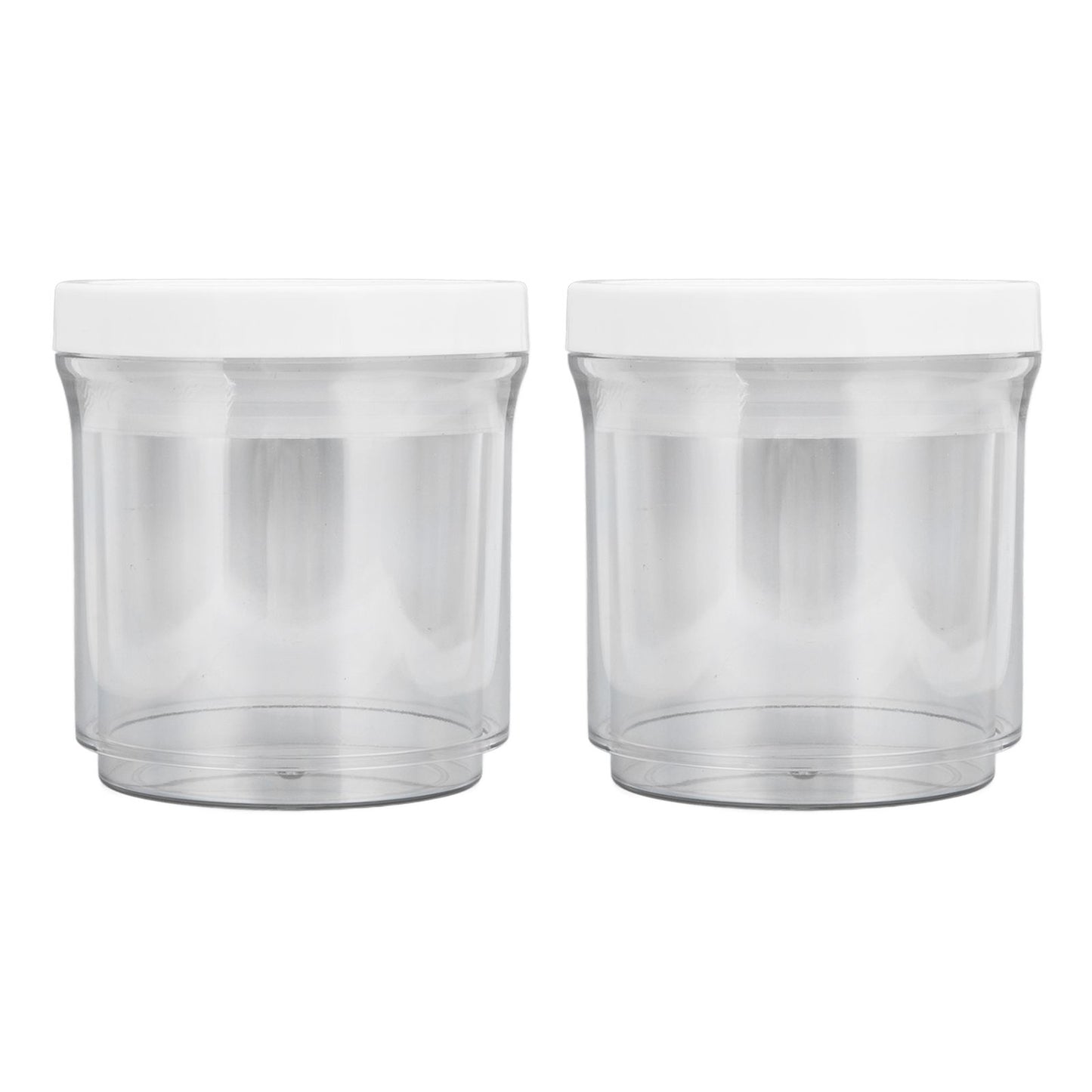 2Pcs Vacuum Container Push Type Retractable Adjustable Food Storage Box with Cover for Kitchen Home