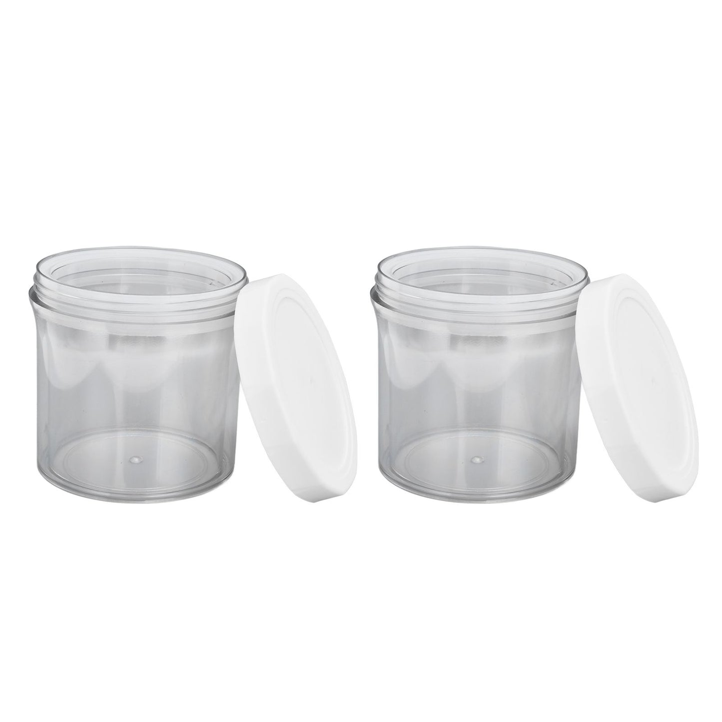 2Pcs Vacuum Container Push Type Retractable Adjustable Food Storage Box with Cover for Kitchen Home