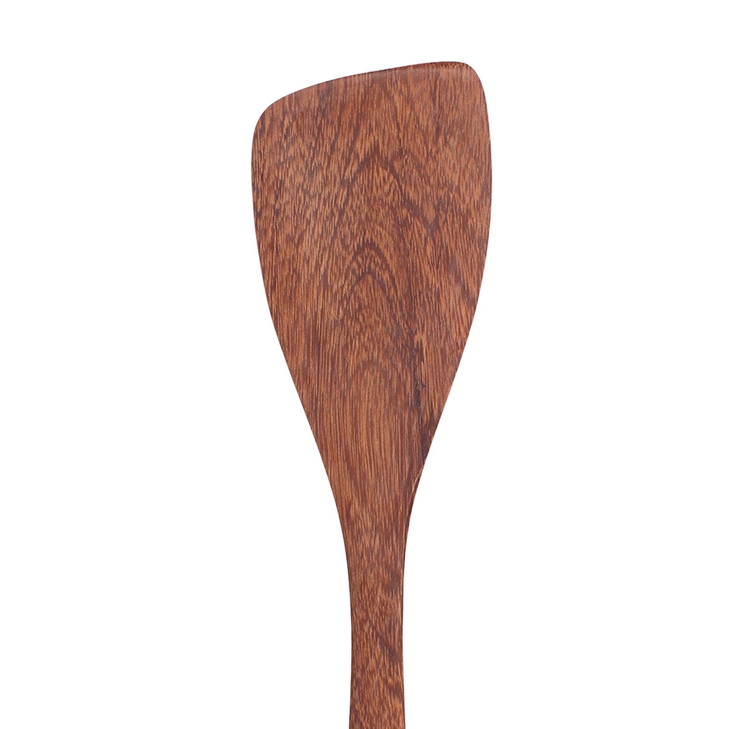 Natural Wood Long Handle Spatula Frying Spatula Round Hole Wall Mounted Kitchen UtensilOblique Spatula