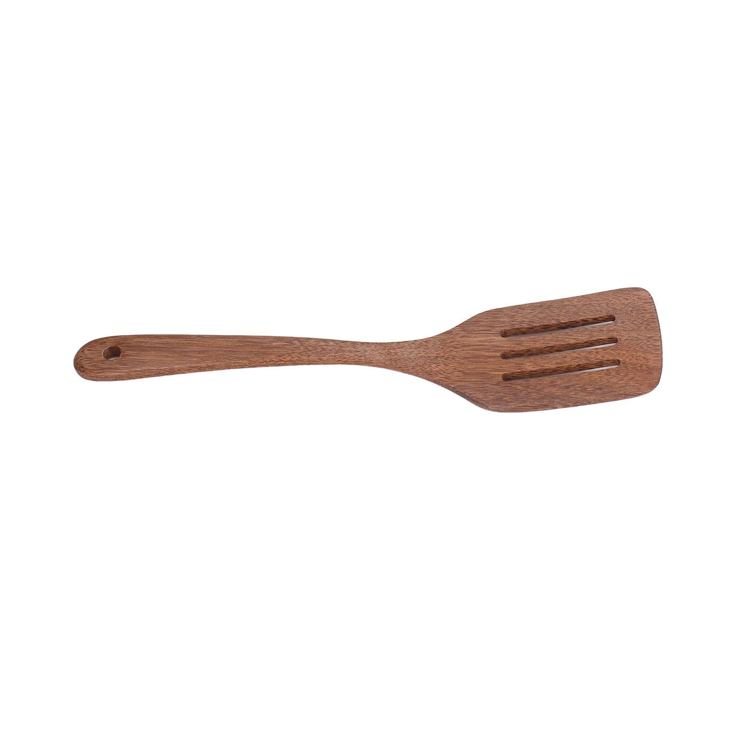 Natural Wood Long Handle Spatula Frying Spatula Round Hole Wall Mounted Kitchen UtensilLeak Spatula