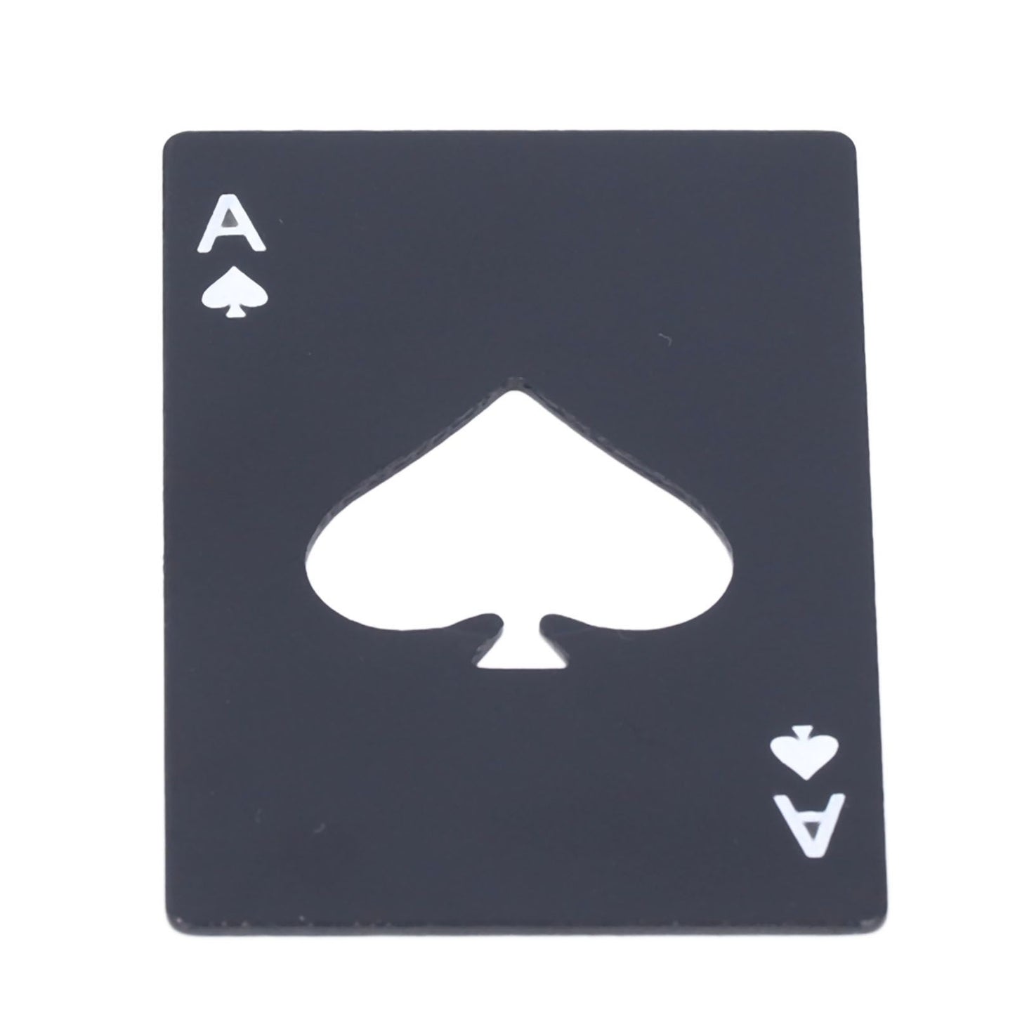 Bottle Opener Innovative Poker Card Shape Stainless Steel Wine Beer Caps Opener for Home Bar PartyBlack