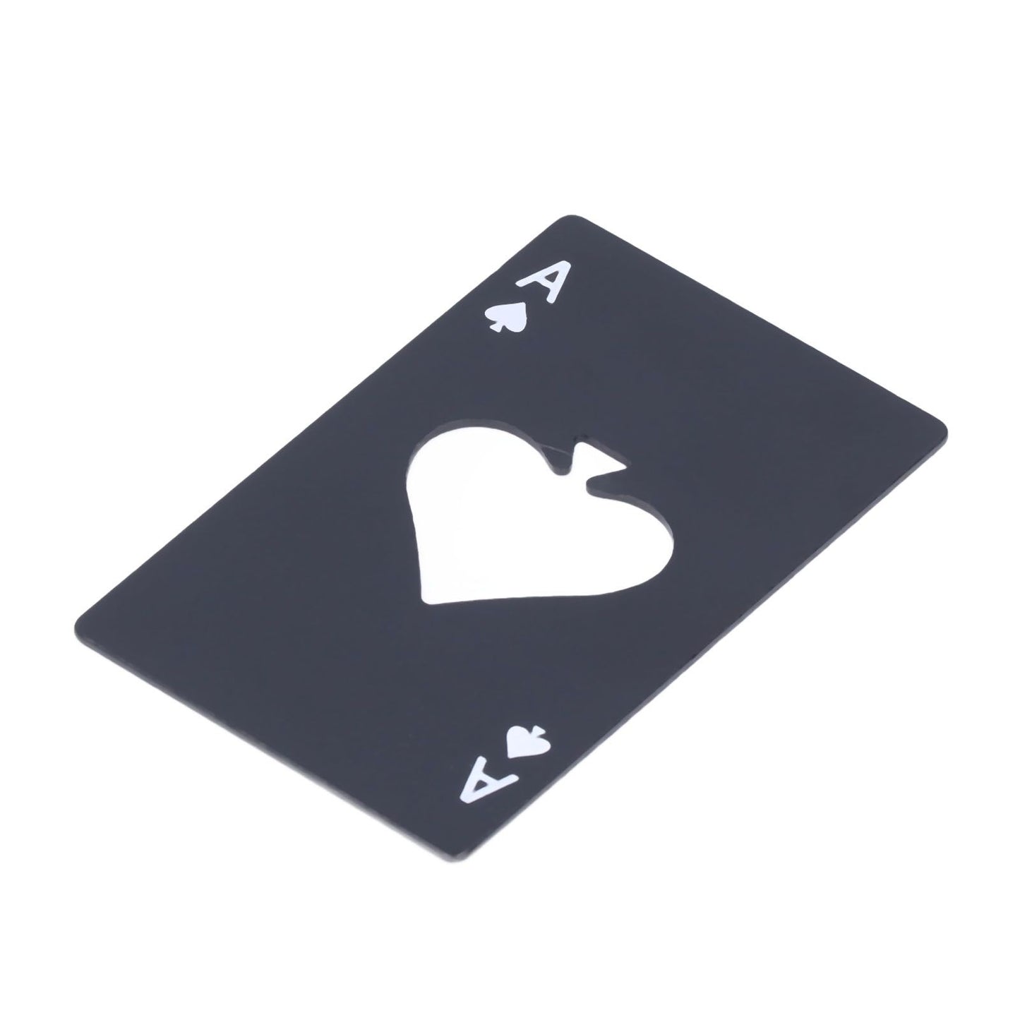 Bottle Opener Innovative Poker Card Shape Stainless Steel Wine Beer Caps Opener for Home Bar PartyBlack