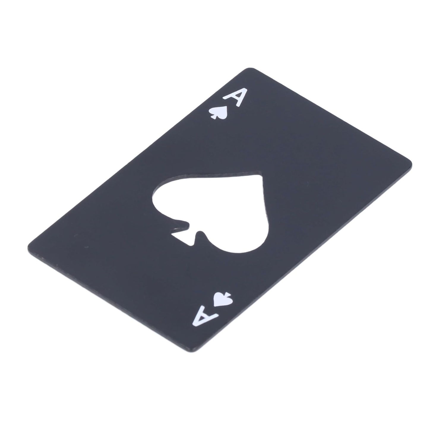Bottle Opener Innovative Poker Card Shape Stainless Steel Wine Beer Caps Opener for Home Bar PartyBlack
