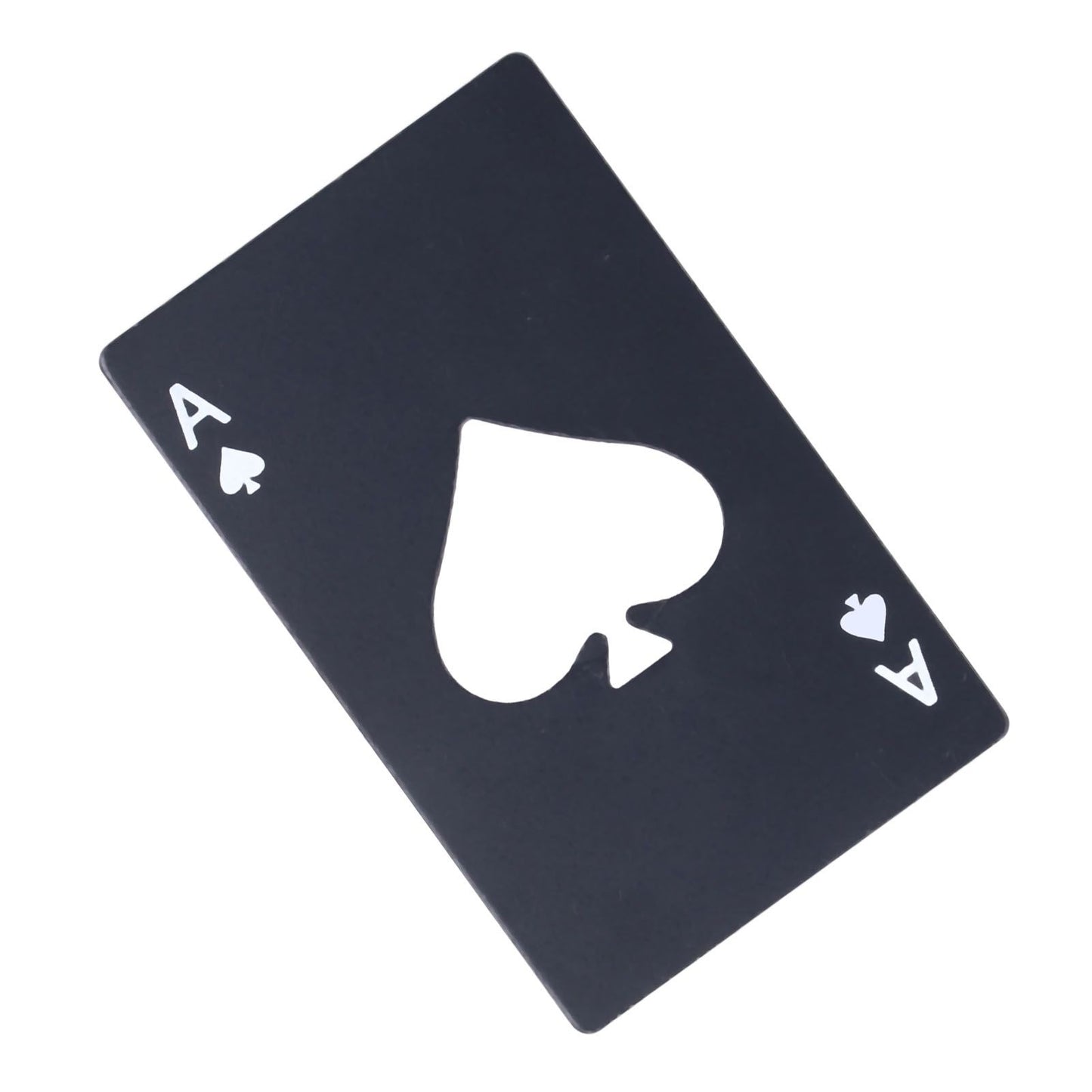 Bottle Opener Innovative Poker Card Shape Stainless Steel Wine Beer Caps Opener for Home Bar PartyBlack