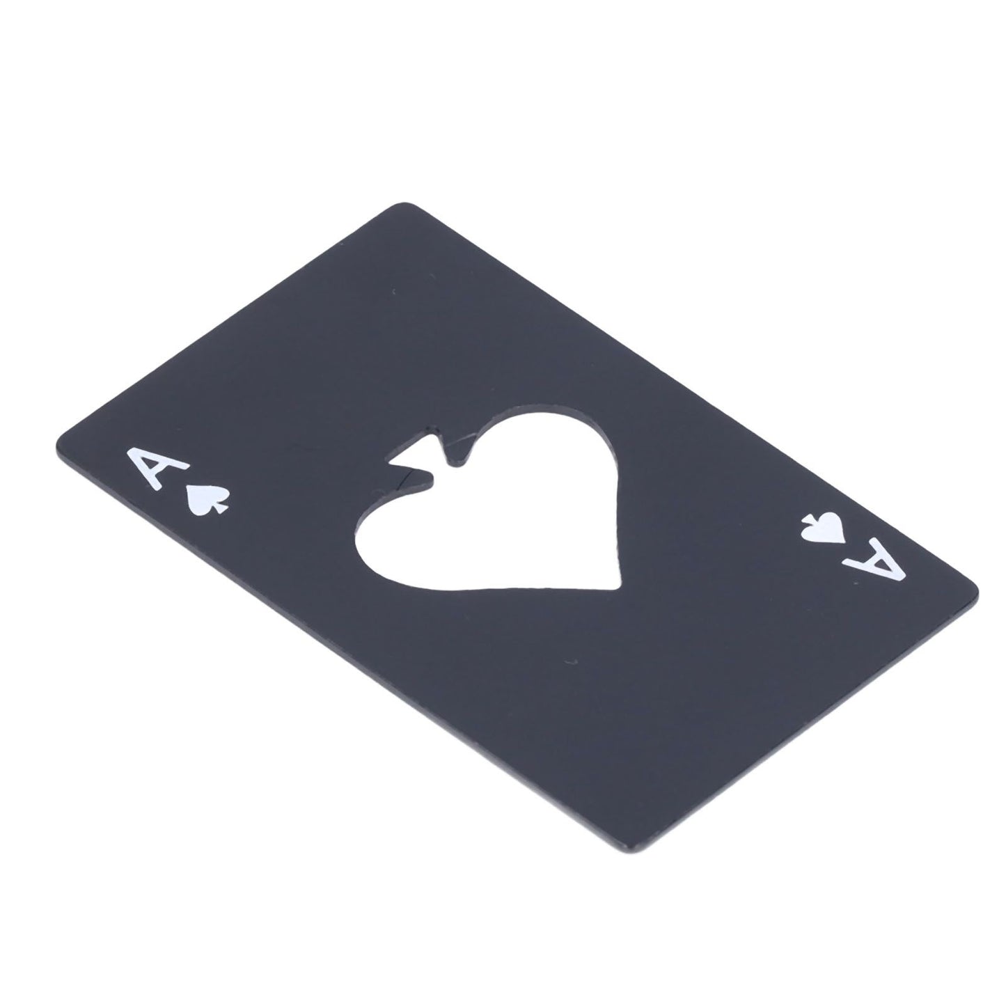 Bottle Opener Innovative Poker Card Shape Stainless Steel Wine Beer Caps Opener for Home Bar PartyBlack