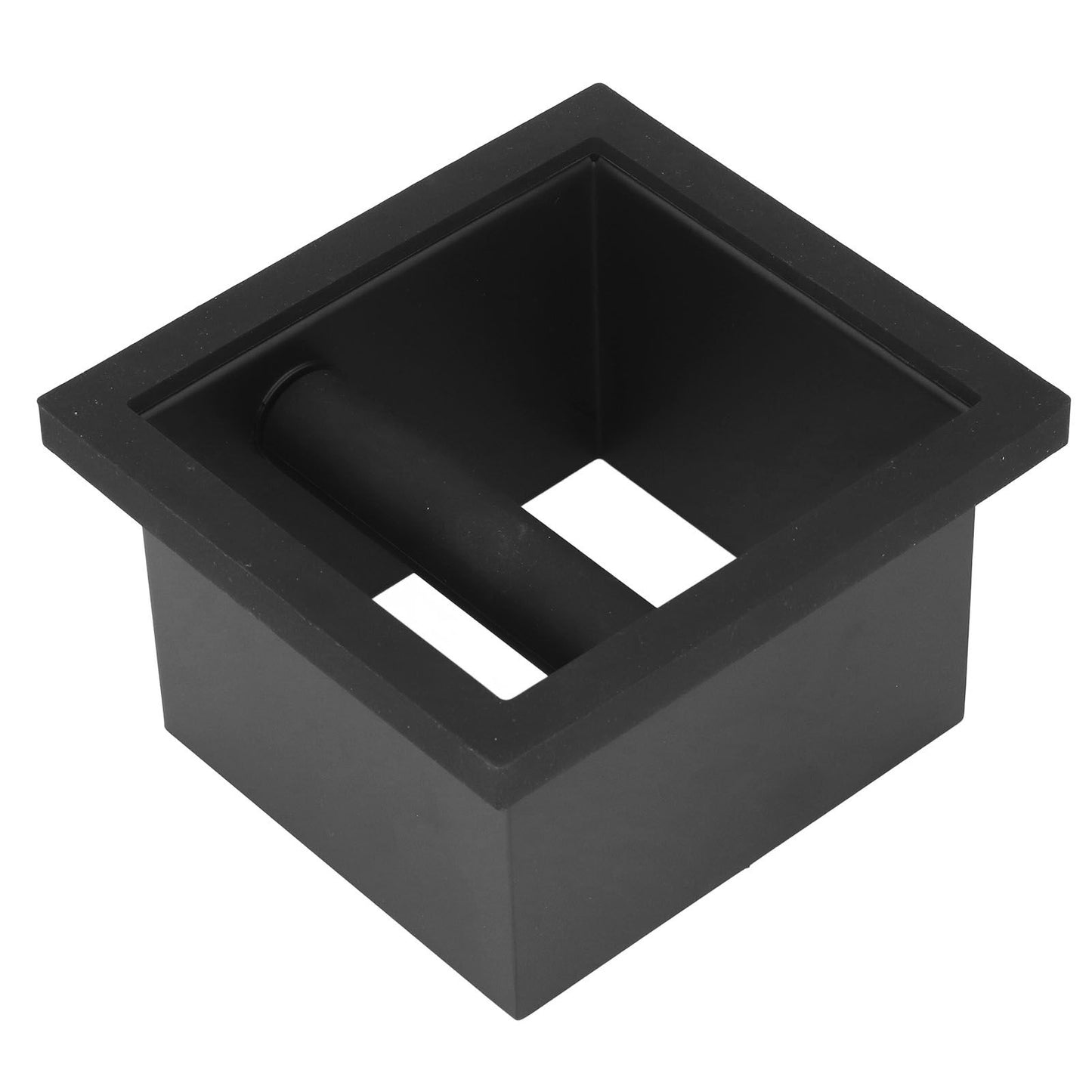 Coffee Knock Box Grounds Disposal Bin Bottomless Embedded Flat Mouth Stainless Steel