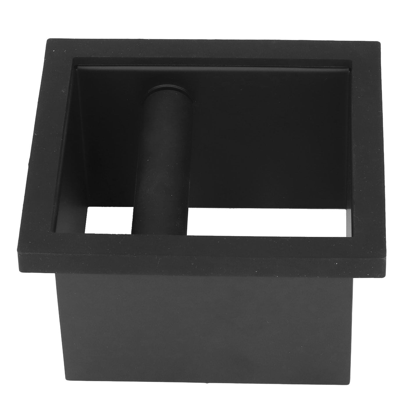 Coffee Knock Box Grounds Disposal Bin Bottomless Embedded Flat Mouth Stainless Steel