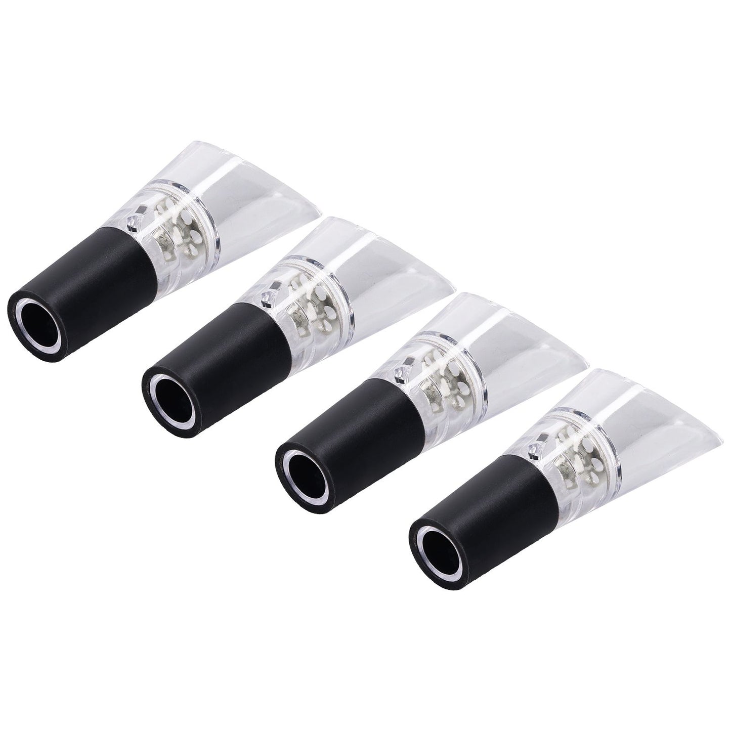 4PCS Wine Aerator Pourer PC Eco Friendly Decanter Spout Bar Accessories for Household PartySilver