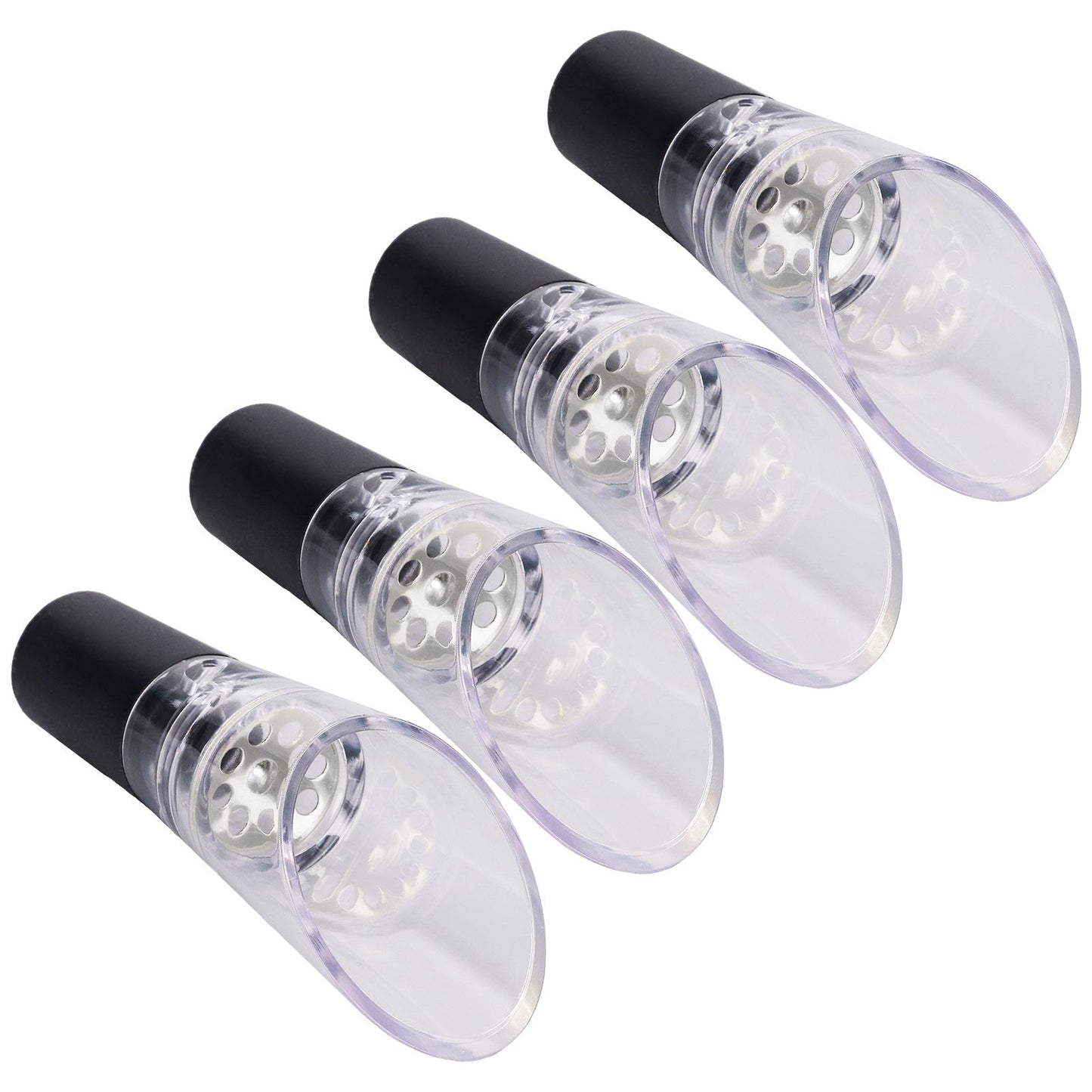 4PCS Wine Aerator Pourer PC Eco Friendly Decanter Spout Bar Accessories for Household PartySilver