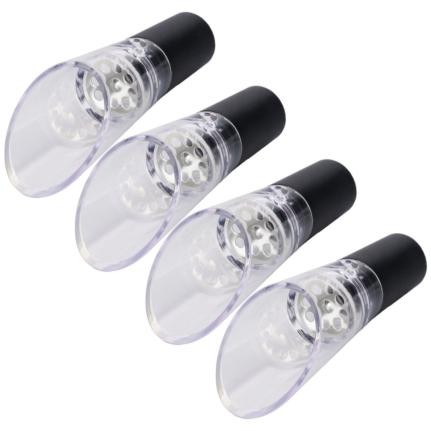 4PCS Wine Aerator Pourer PC Eco Friendly Decanter Spout Bar Accessories for Household PartySilver