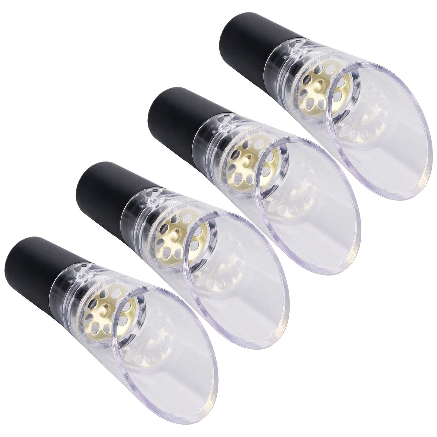 4PCS Wine Aerator Pourer PC Eco Friendly Decanter Spout Bar Accessories for Household PartyGold