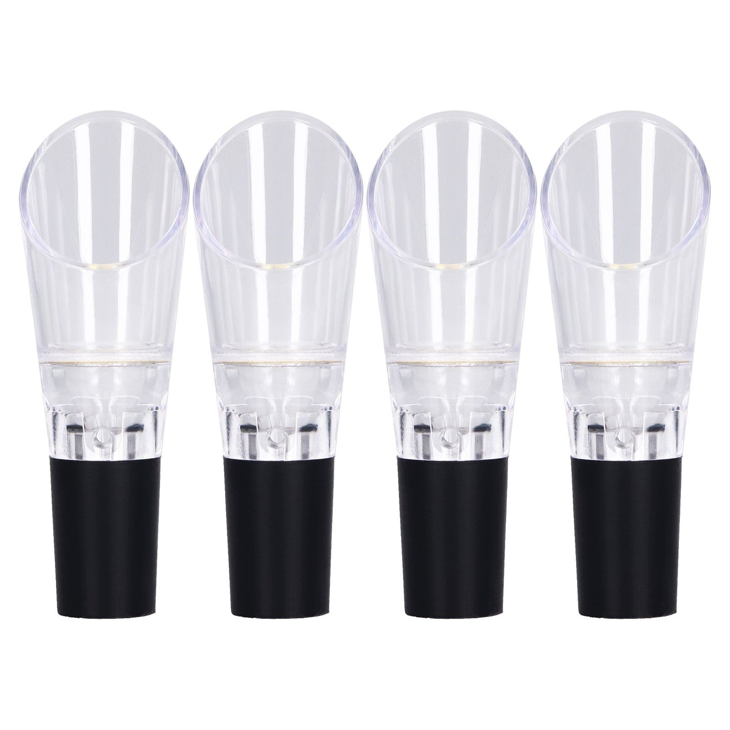 4PCS Wine Aerator Pourer PC Eco Friendly Decanter Spout Bar Accessories for Household PartyGold