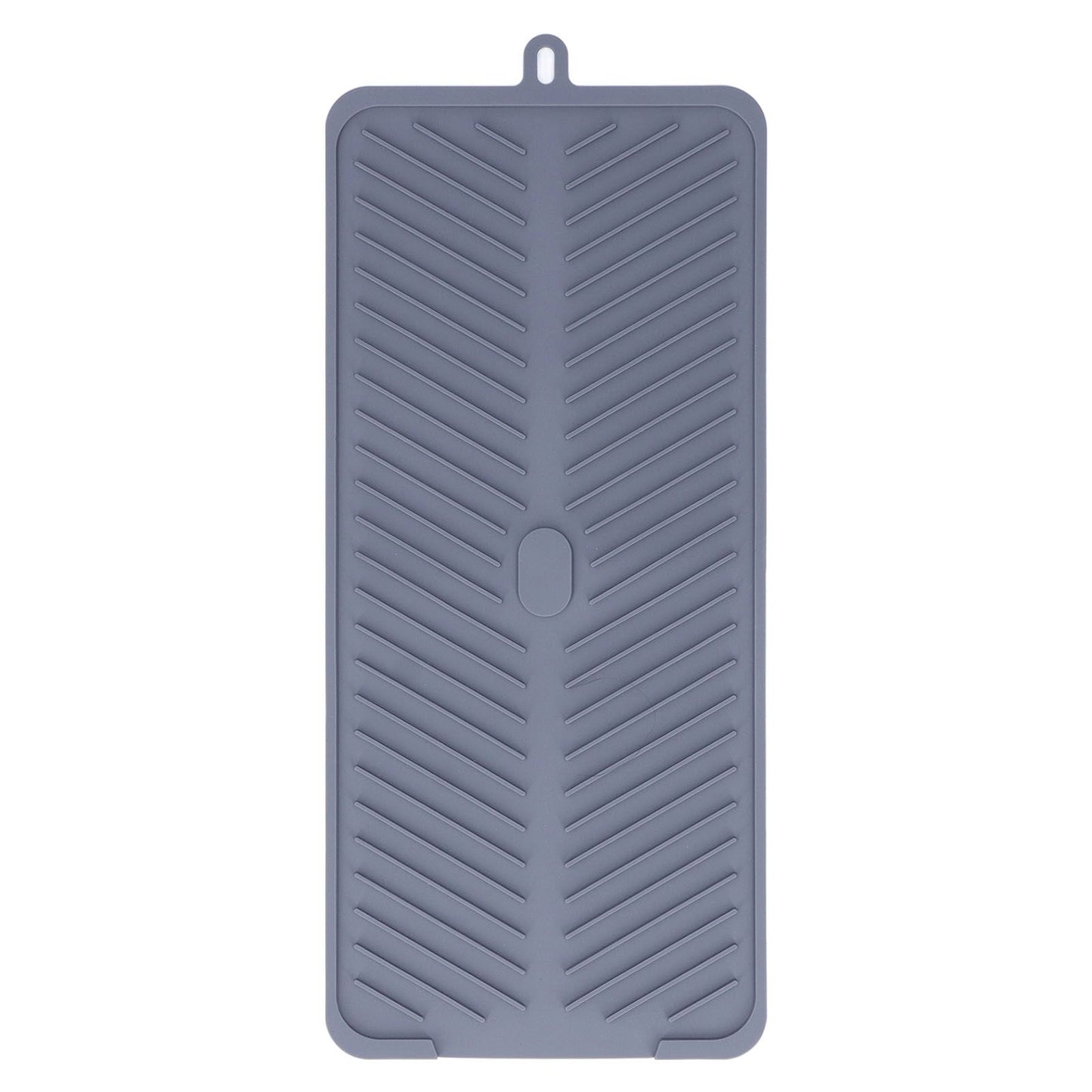 Silicone Dish Drying Mat Food Grade Silicone High Temperature Resistance Grey Dish Drainer Pad for Kitchen