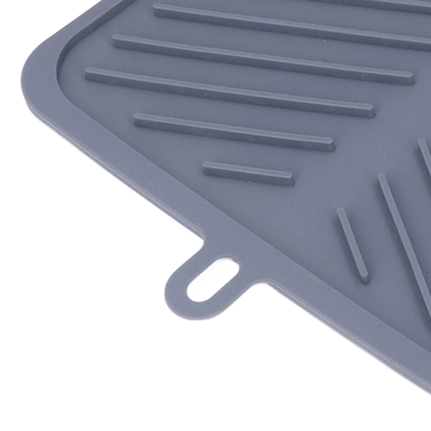 Silicone Dish Drying Mat Food Grade Silicone High Temperature Resistance Grey Dish Drainer Pad for Kitchen