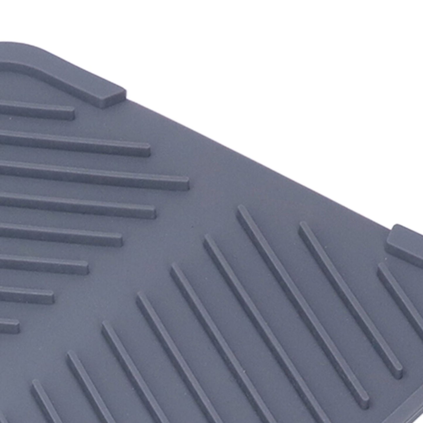 Silicone Dish Drying Mat Food Grade Silicone High Temperature Resistance Grey Dish Drainer Pad for Kitchen