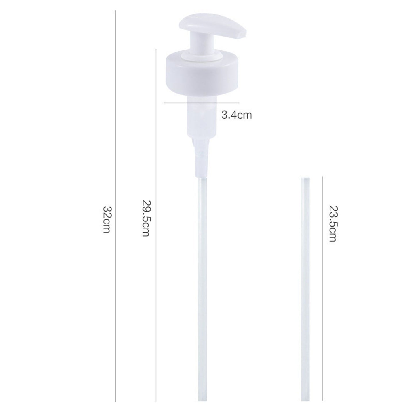 Gallon Pump Dispenser Condiment Bottle Pump Dispenser Plastic Kitchen Supplies for HouseholdWhite Caliber 3.4cm / 1.3in