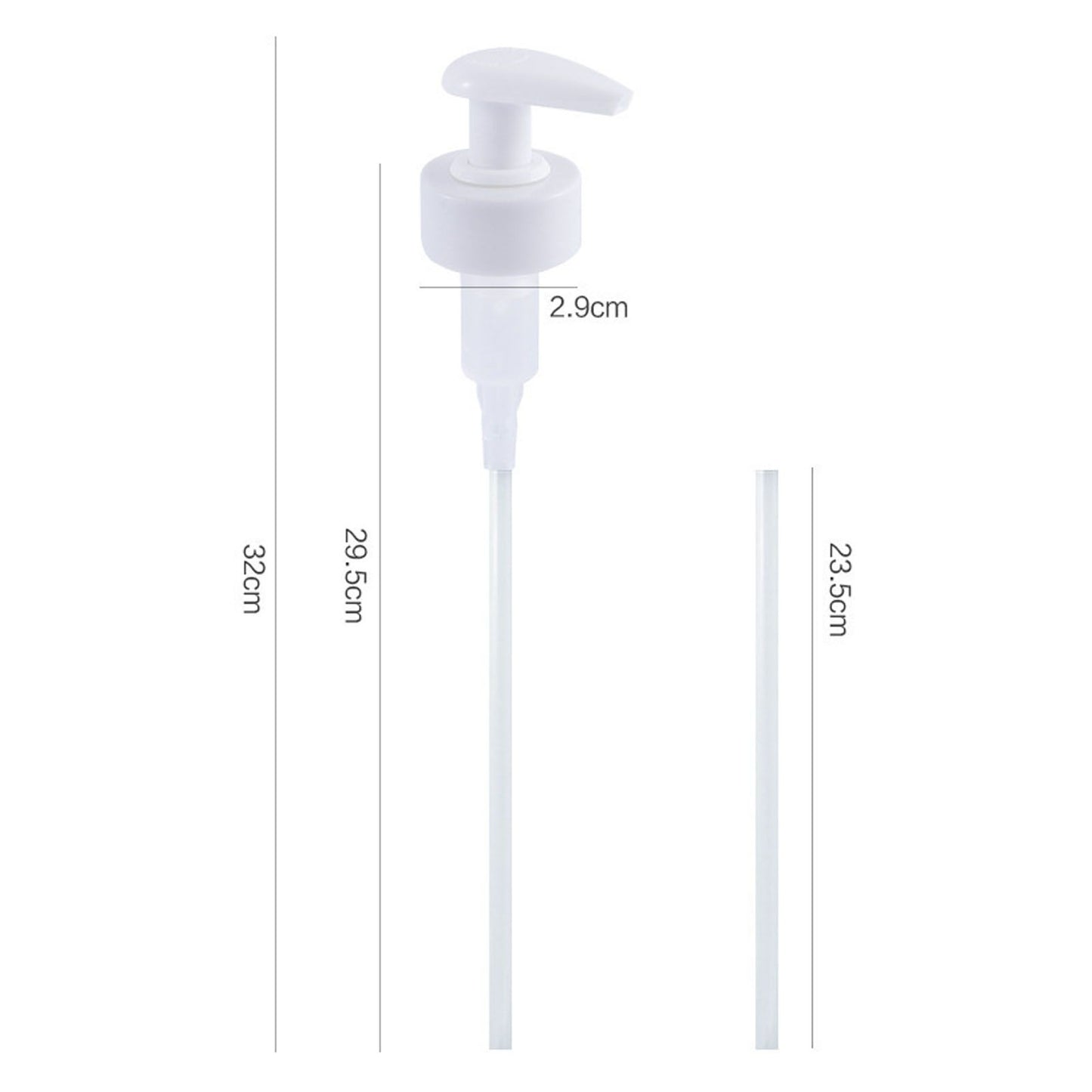 Gallon Pump Dispenser Condiment Bottle Pump Dispenser Plastic Kitchen Supplies for HouseholdWhite Caliber 2.9cm / 1.1in