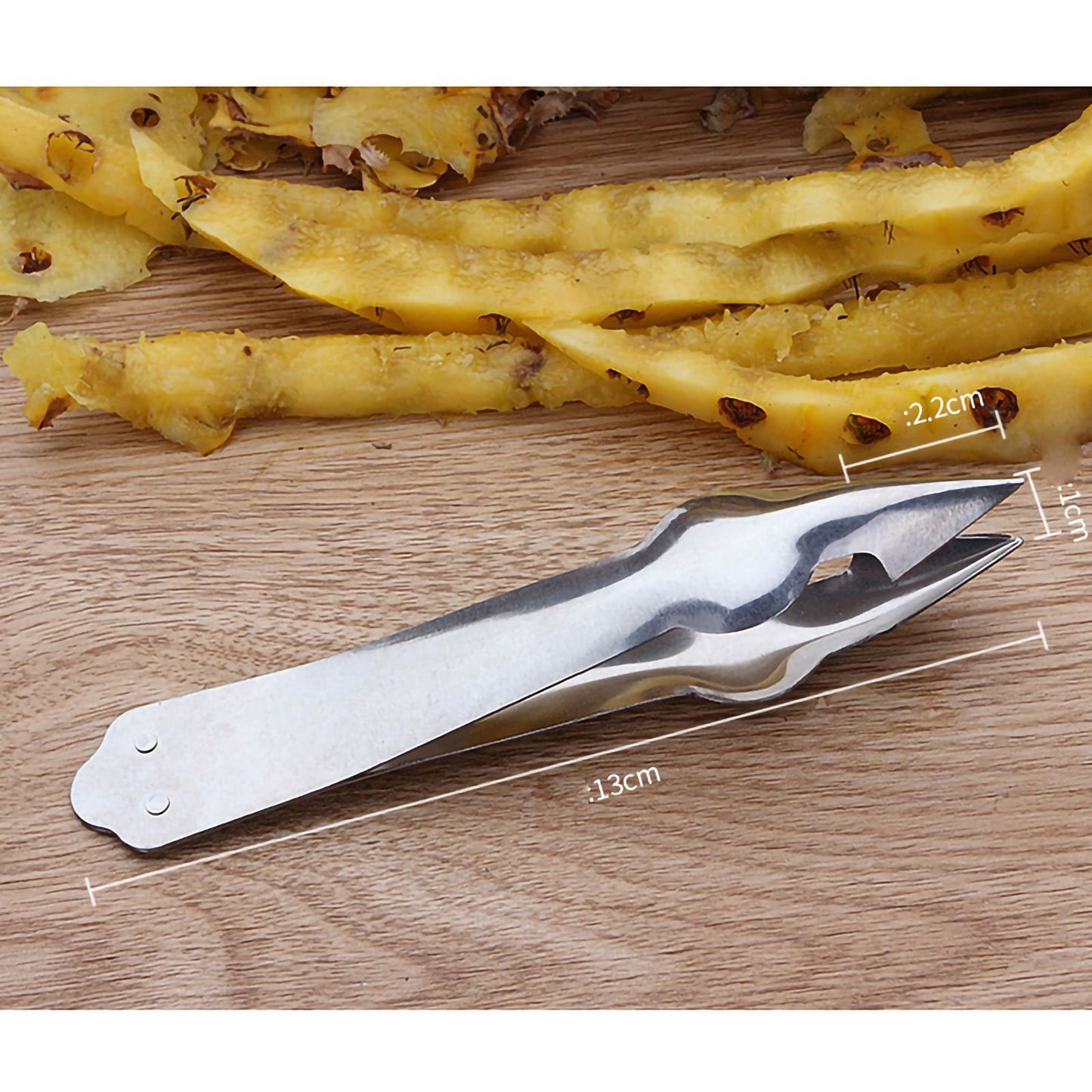 Fruit Peeler Knife Pointed Stainless Steel Vegetables Knife Kitchen Supplies for HouseholdEye Removing Clip
