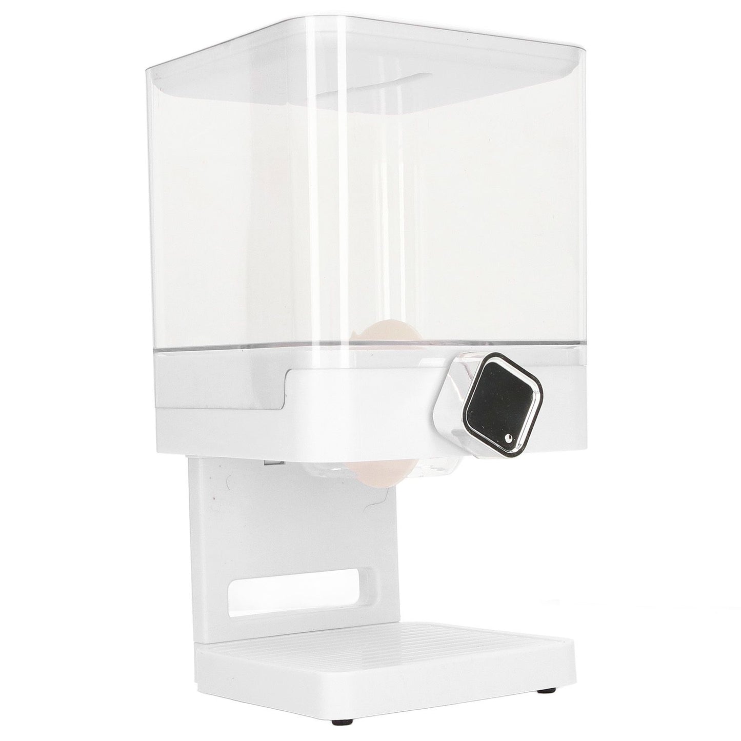 Cereal Dispenser 17.5oz Capacity Single Grid Grain Dispenser Transparent Plastic Food Dispenser for All Kinds Dry Food
