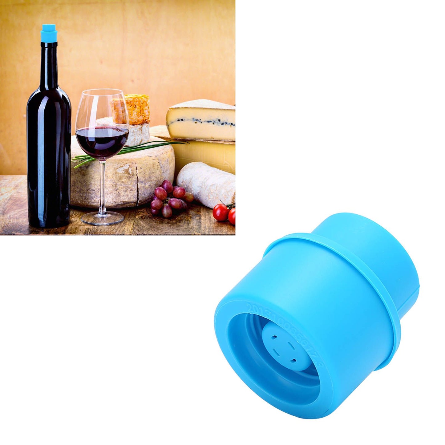 Soda Bottle Stopper Carbonated Drink Keeper Portable Carbon Dioxide Saver for Daily Use Blue