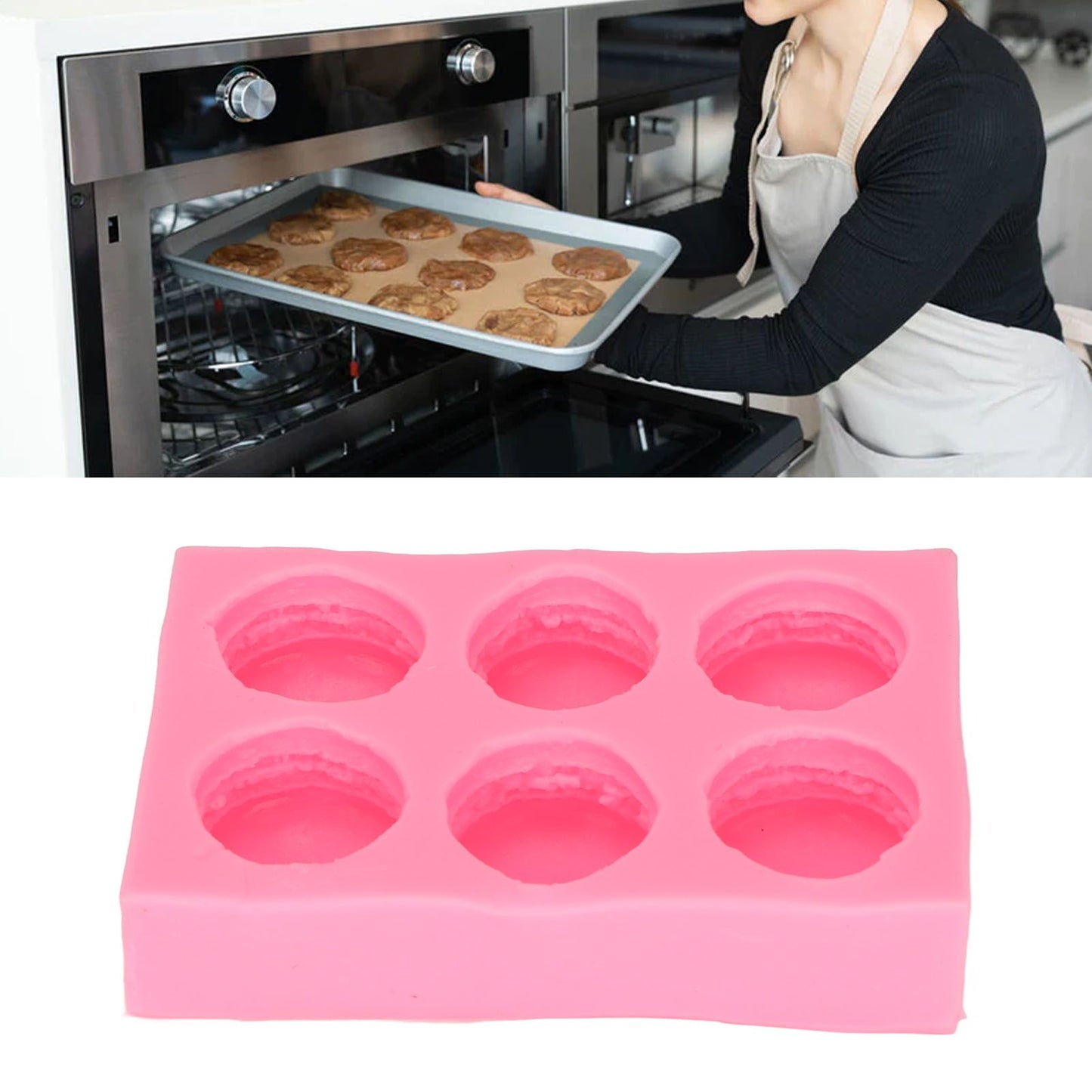 Silicone Cake Mold Reusable Heat Resistant Silicone Chocolate Mold for DIY Baking Jellies Muffins Desserts
