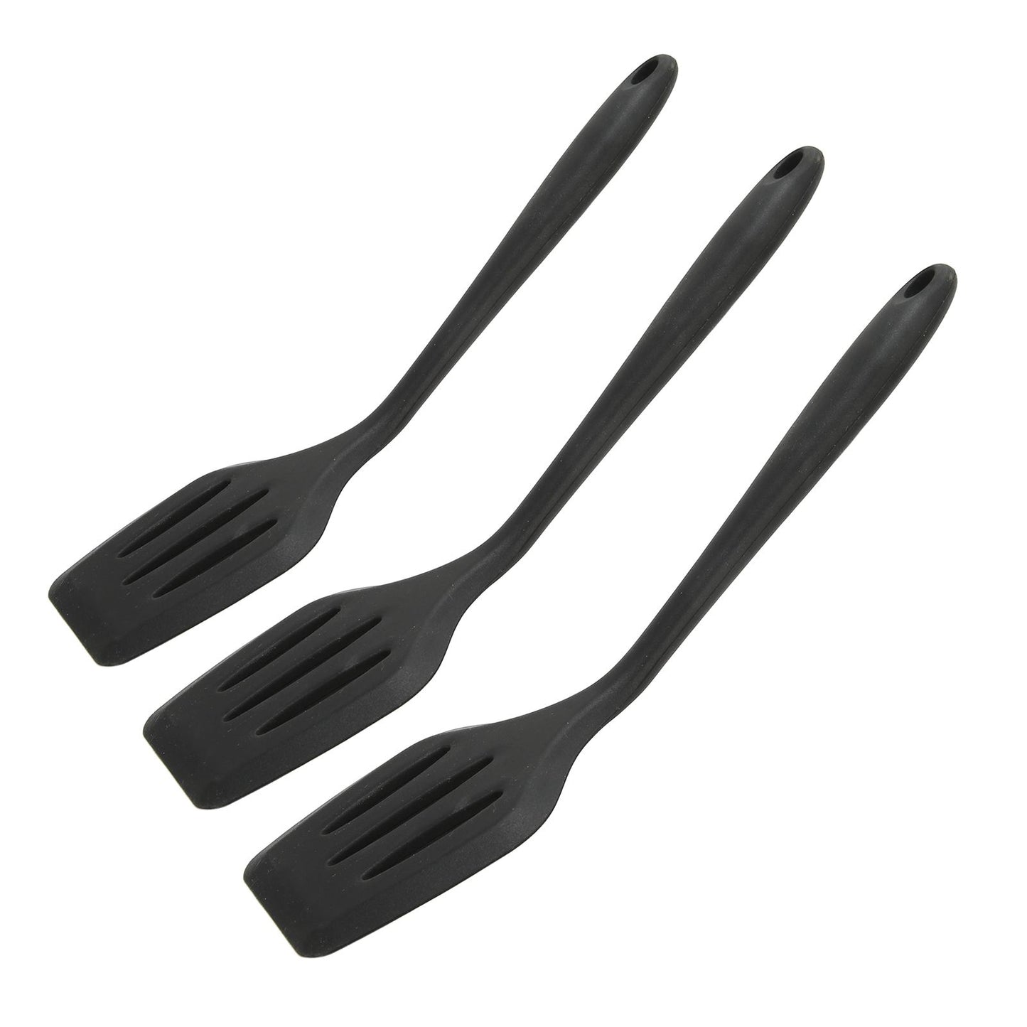 3Pcs Silicone Spatula Easy Cleaning Odorless Food Grade Silicone Slotted Turner Spatula Multifunctional Kitchen Tool
