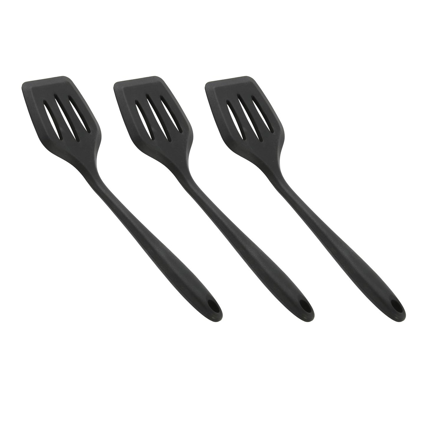 3Pcs Silicone Spatula Easy Cleaning Odorless Food Grade Silicone Slotted Turner Spatula Multifunctional Kitchen Tool