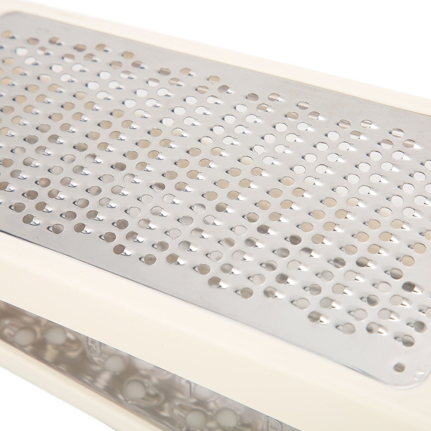 Cheese Grater Double Sided Removable Container ABS PS Material 22x13.5x8.5cm/8.7x5.3x3.3in Food Grater for Kitchen
