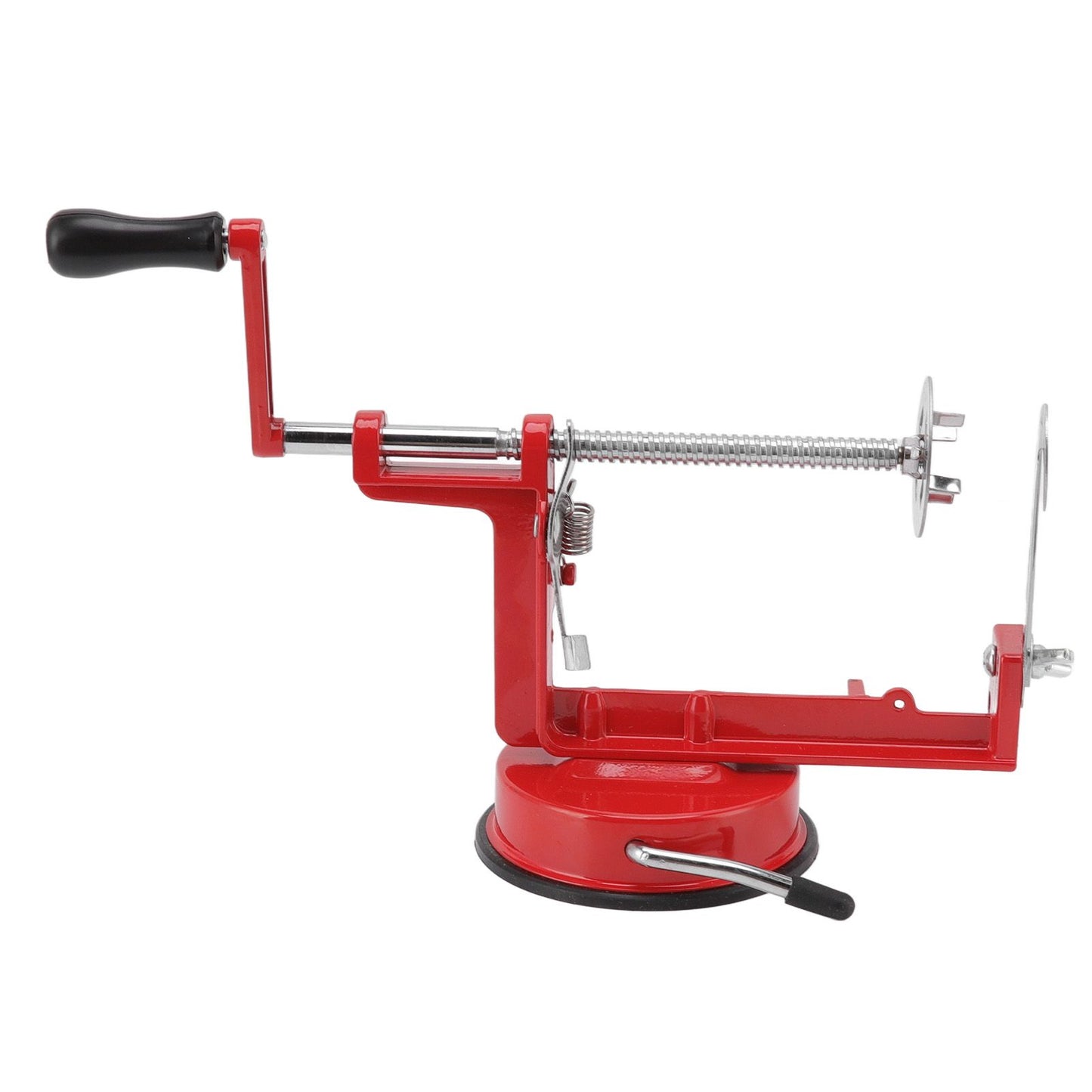 Potato Spiral Cutter Multifunctional Manual Rotating Stainless Steel Blade Rust Resistant Red Twisted Spiral Potato Peeler