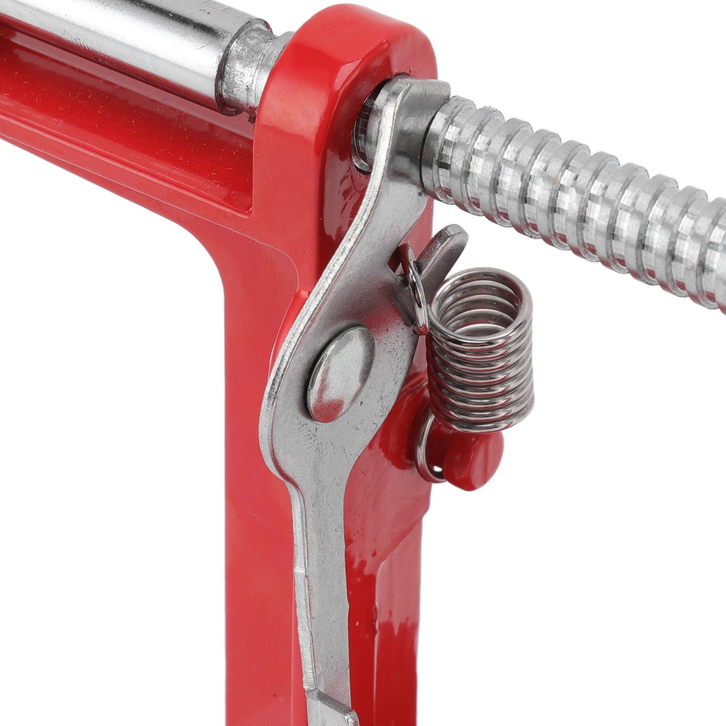 Potato Spiral Cutter Multifunctional Manual Rotating Stainless Steel Blade Rust Resistant Red Twisted Spiral Potato Peeler