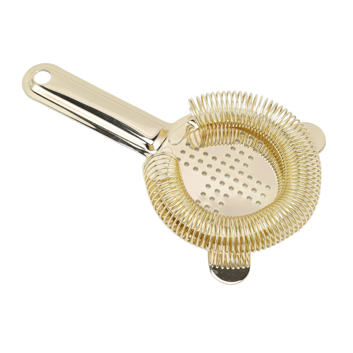 Cocktail Strainer Anti Rust Efficient Filtering 304 Stainless Steel Strainer Bar Tool for Home Mini Bars Clubs Restaurants Gold