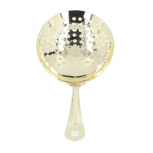 Cocktail Strainer Professional Stainless Steel Shell Cocktail Strainer for Bar Club Restaurant Gold