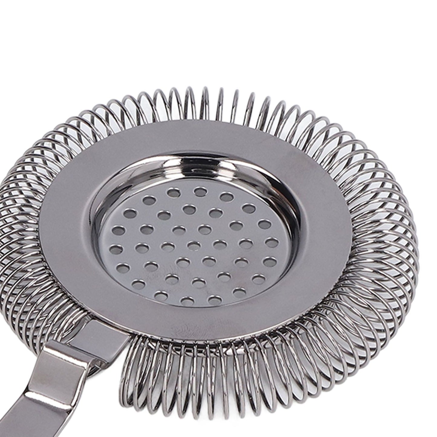 Bar Strainer Fine Filtering Professional Stainless Steel Cocktail Strainer for Bartending Restaurant Party Black Plated