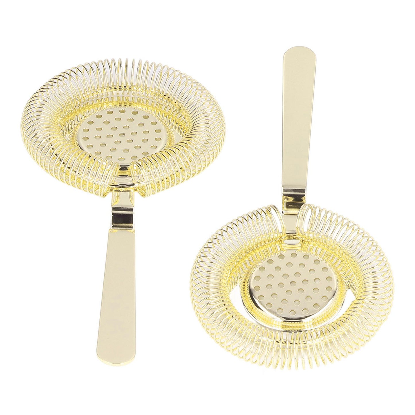 Bar Strainer Fine Filtering Professional Stainless Steel Cocktail Strainer for Bartending Restaurant Party Golden