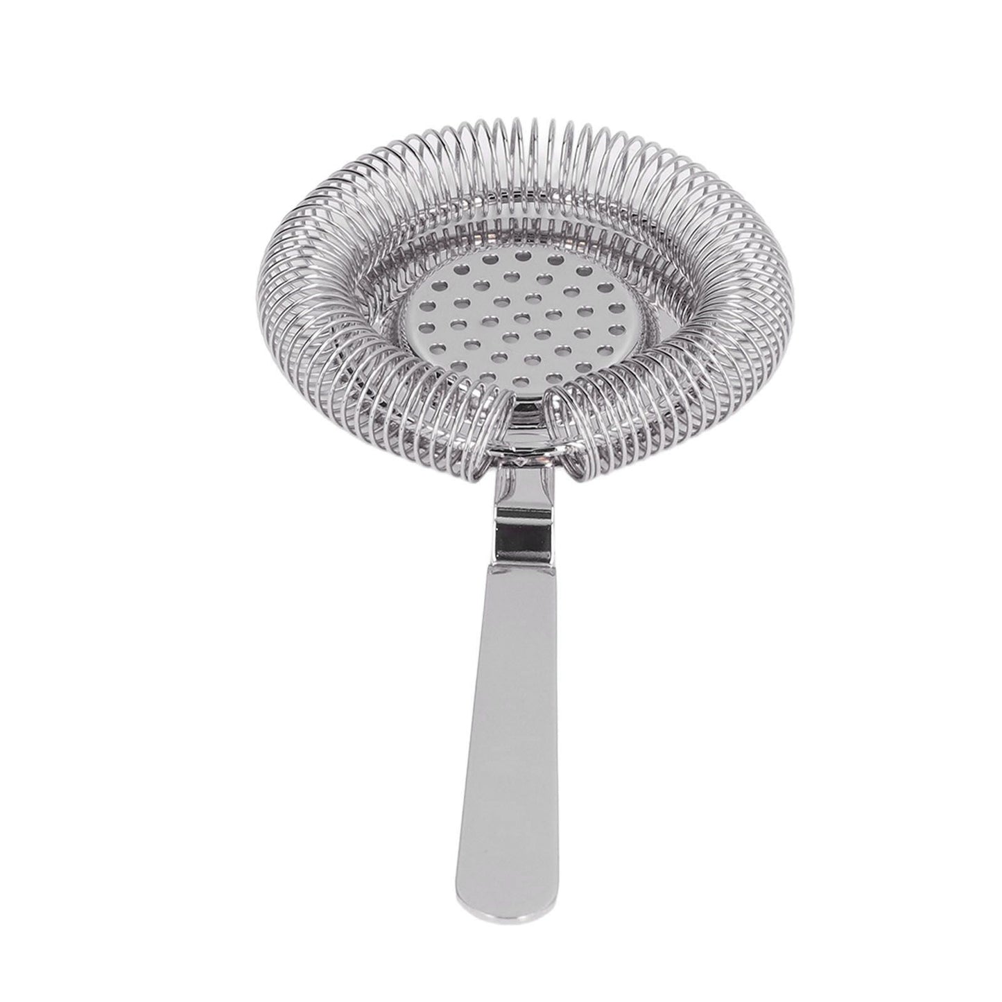 Bar Strainer Fine Filtering Professional Stainless Steel Cocktail Strainer for Bartending Restaurant Party Silver