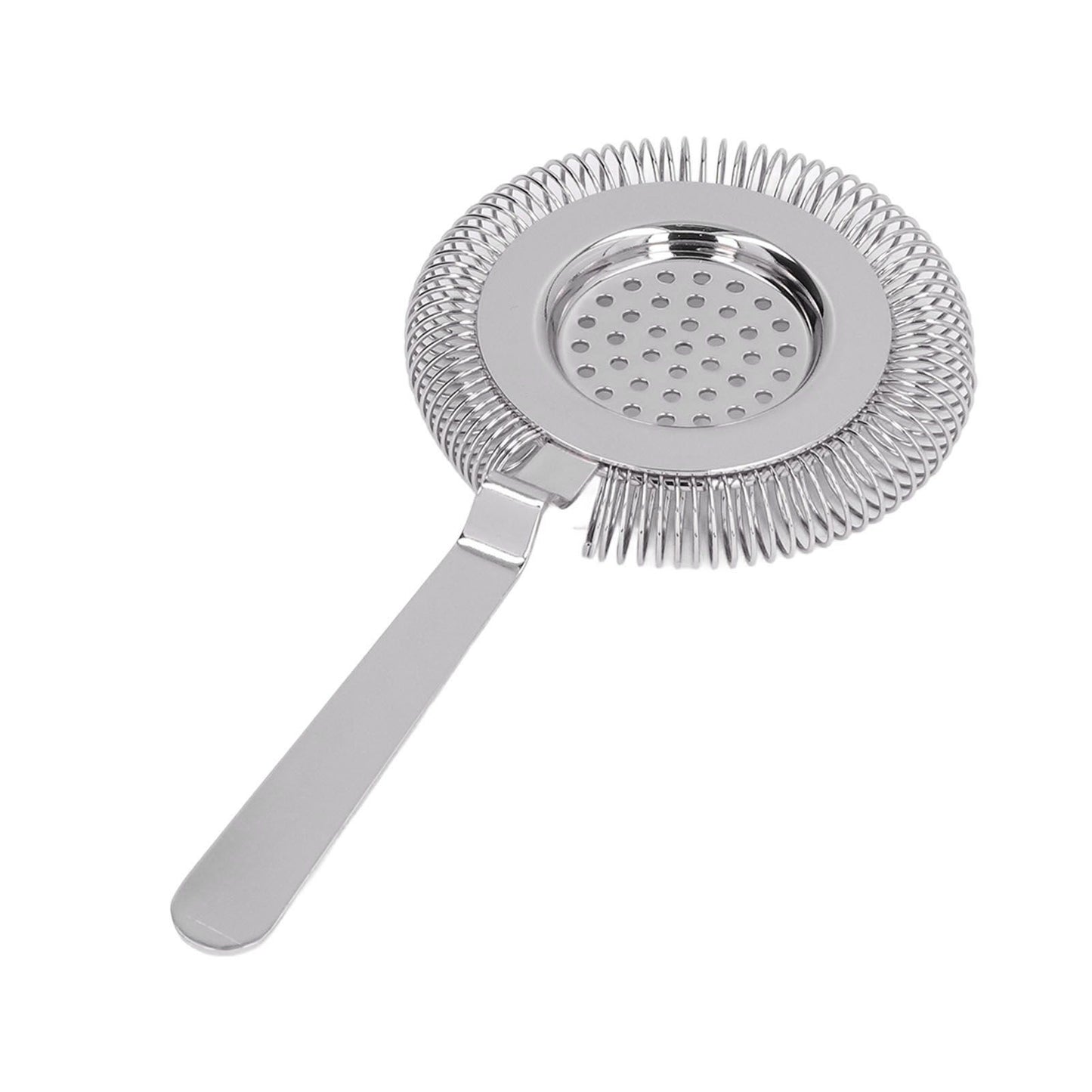 Bar Strainer Fine Filtering Professional Stainless Steel Cocktail Strainer for Bartending Restaurant Party Silver