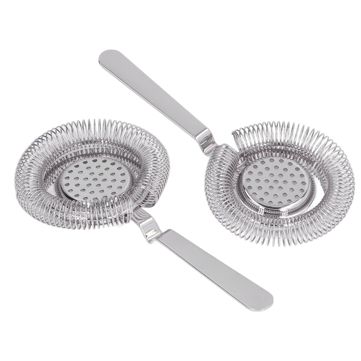 Bar Strainer Fine Filtering Professional Stainless Steel Cocktail Strainer for Bartending Restaurant Party Silver