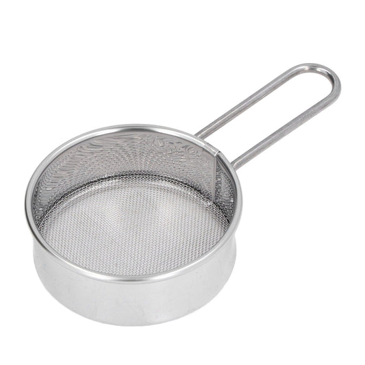 Mini Round Flour Sieve 304 Stainless Steel Fine 40 Mesh Small Professional Flour Strainer for Home Bakeries Cake Shops One Mini Flour Sieve