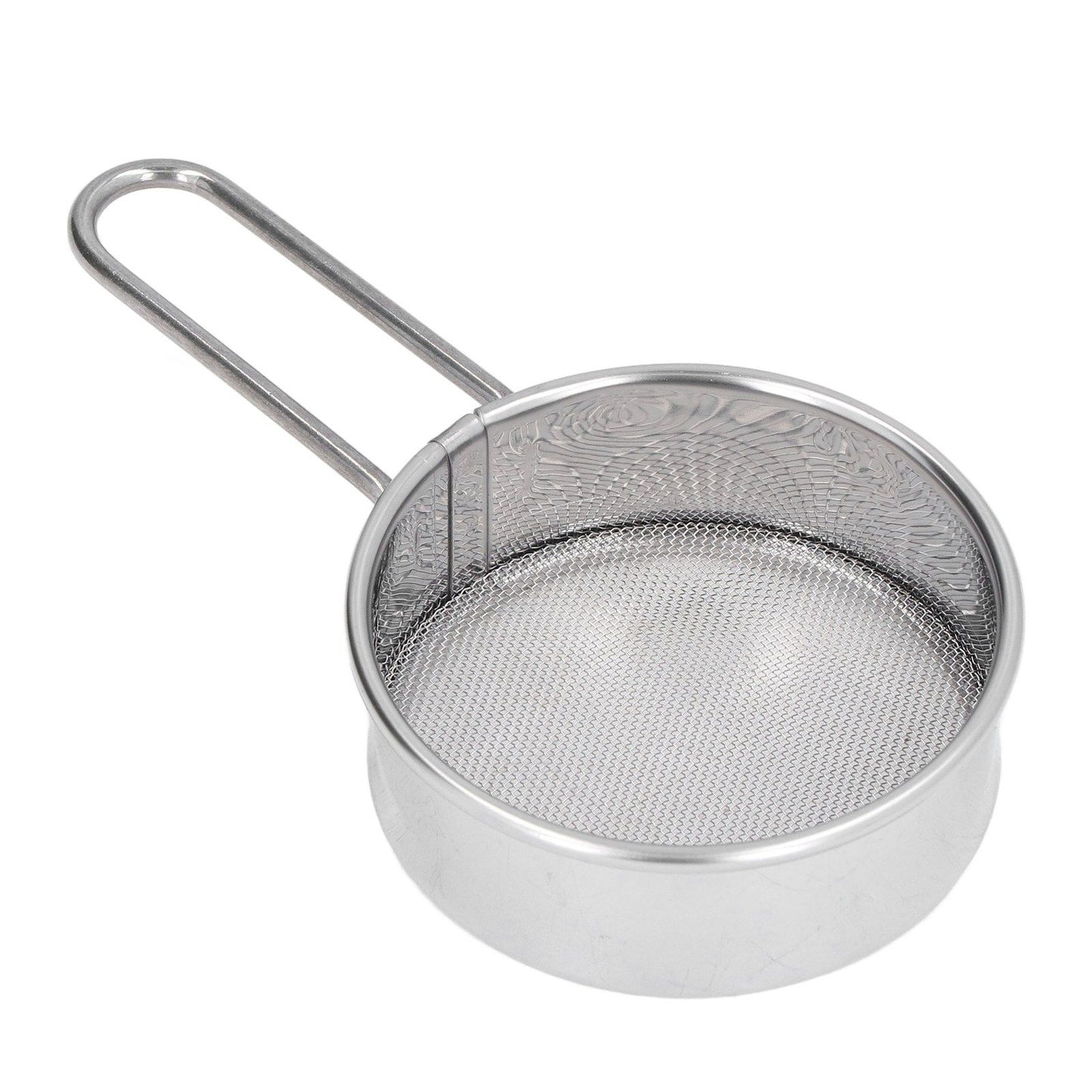Mini Round Flour Sieve 304 Stainless Steel Fine 40 Mesh Small Professional Flour Strainer for Home Bakeries Cake Shops One Mini Flour Sieve