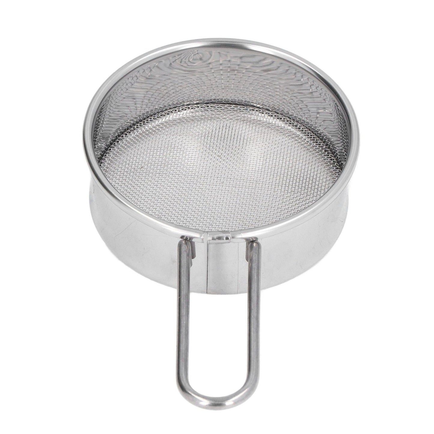 Mini Round Flour Sieve 304 Stainless Steel Fine 40 Mesh Small Professional Flour Strainer for Home Bakeries Cake Shops One Mini Flour Sieve