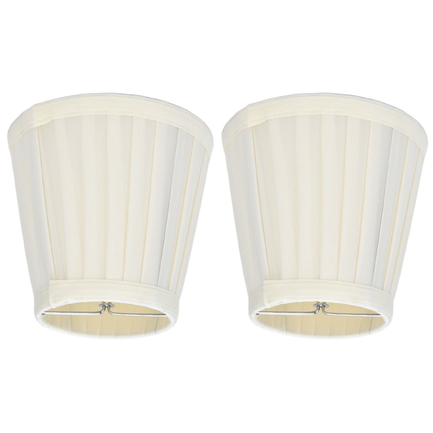 2 Pcs Double Small Lamp Shade Clip On Bulb Comfortable Material Barrel Fabric Lampshade for Table Chandelier Wall LampPX30