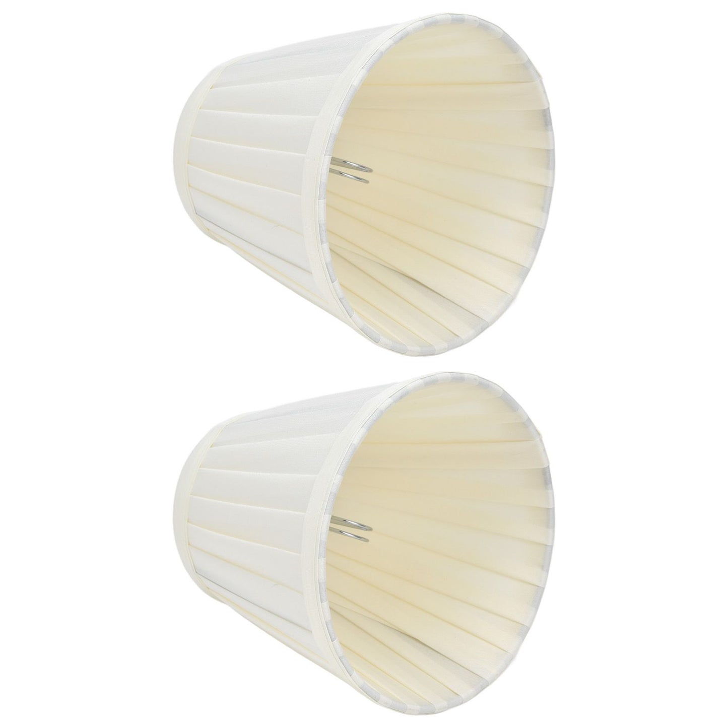 2 Pcs Double Small Lamp Shade Clip On Bulb Comfortable Material Barrel Fabric Lampshade for Table Chandelier Wall LampPX30