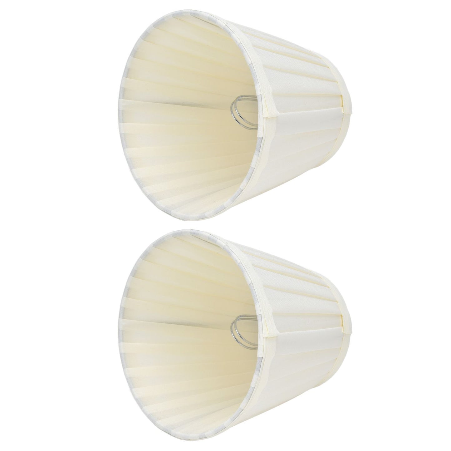 2 Pcs Double Small Lamp Shade Clip On Bulb Comfortable Material Barrel Fabric Lampshade for Table Chandelier Wall LampPX30