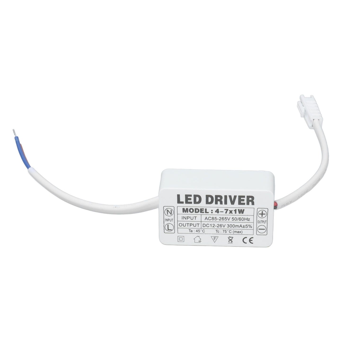 4‑7X1W LED Driver Constant Current 300mA Input AC85‑265V Output DC12‑26V Power Supply Transformer