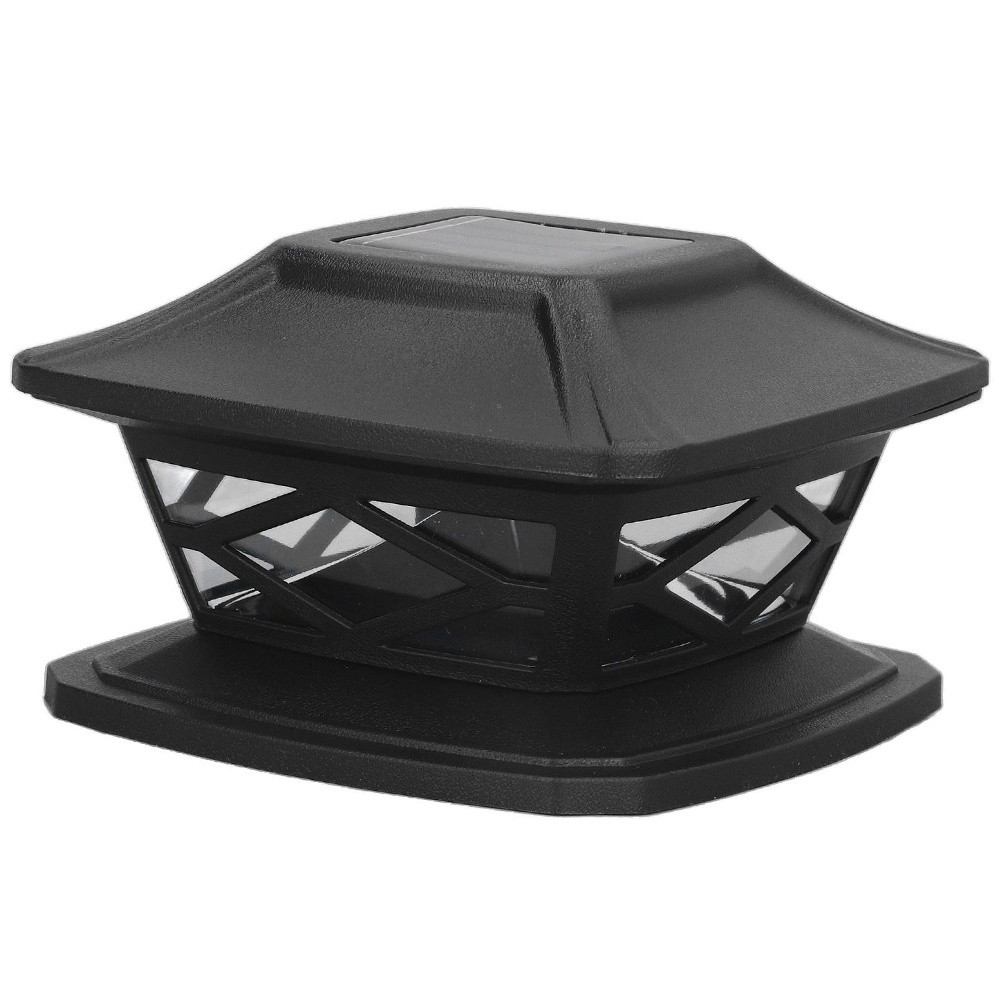 2set Solar Post Lights LED Lamp Beads 2 Color Lighting Rechargeable IP44 Waterproof PC Shell Fence Lights for Outdoor