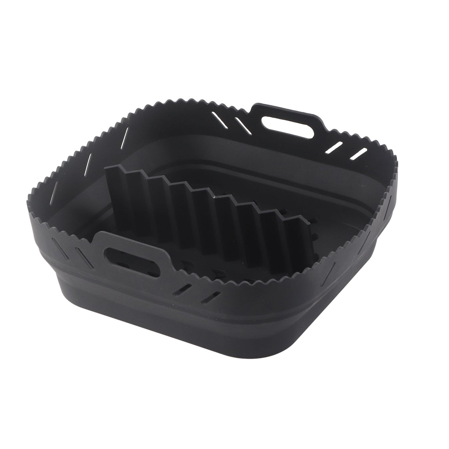 Square Air Fryer Silicone Baking Pan with Silicone Mat Air Fryer Pan