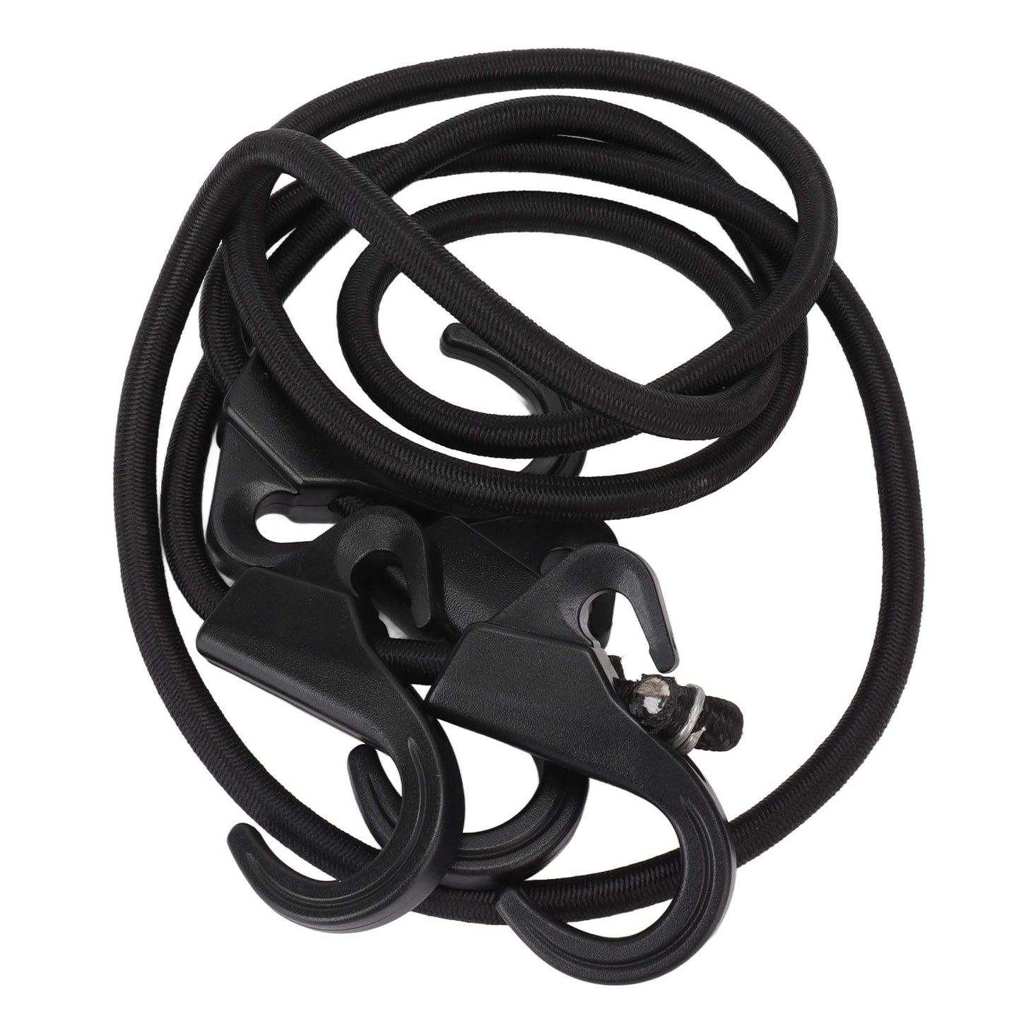 Camping Rope Strap UV Resistant POM Material Black Hooks Function Bungee Cords for Luggage Bundling
