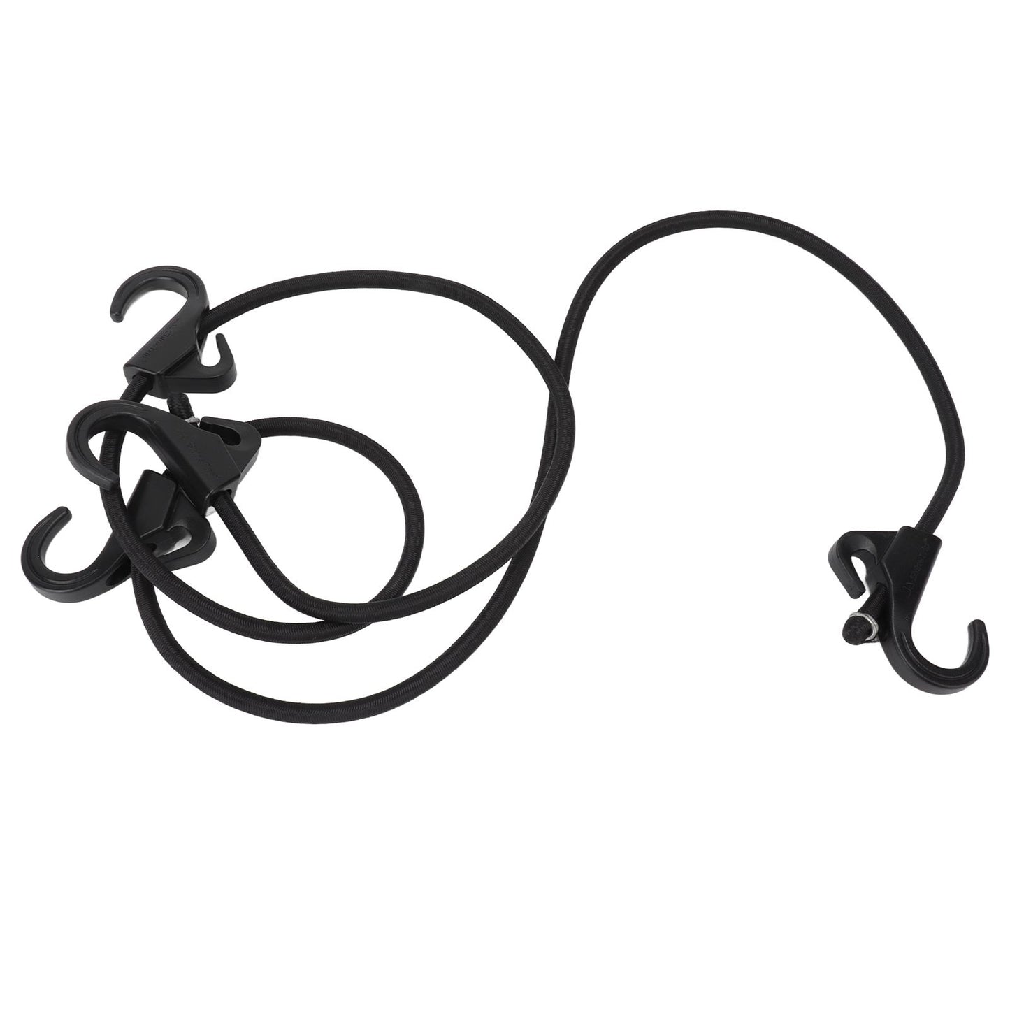Camping Rope Strap UV Resistant POM Material Black Hooks Function Bungee Cords for Luggage Bundling